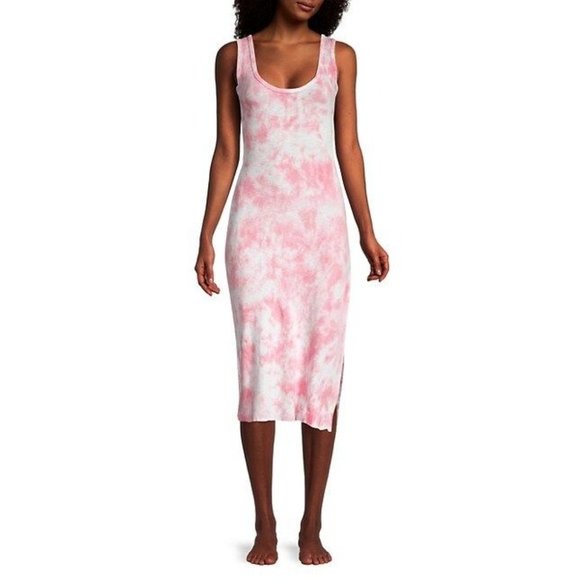 LoveShackFancy Citra Millenial Pink Hand Dye Midi Dress Women's Size Medium M - Picture 8 of 8